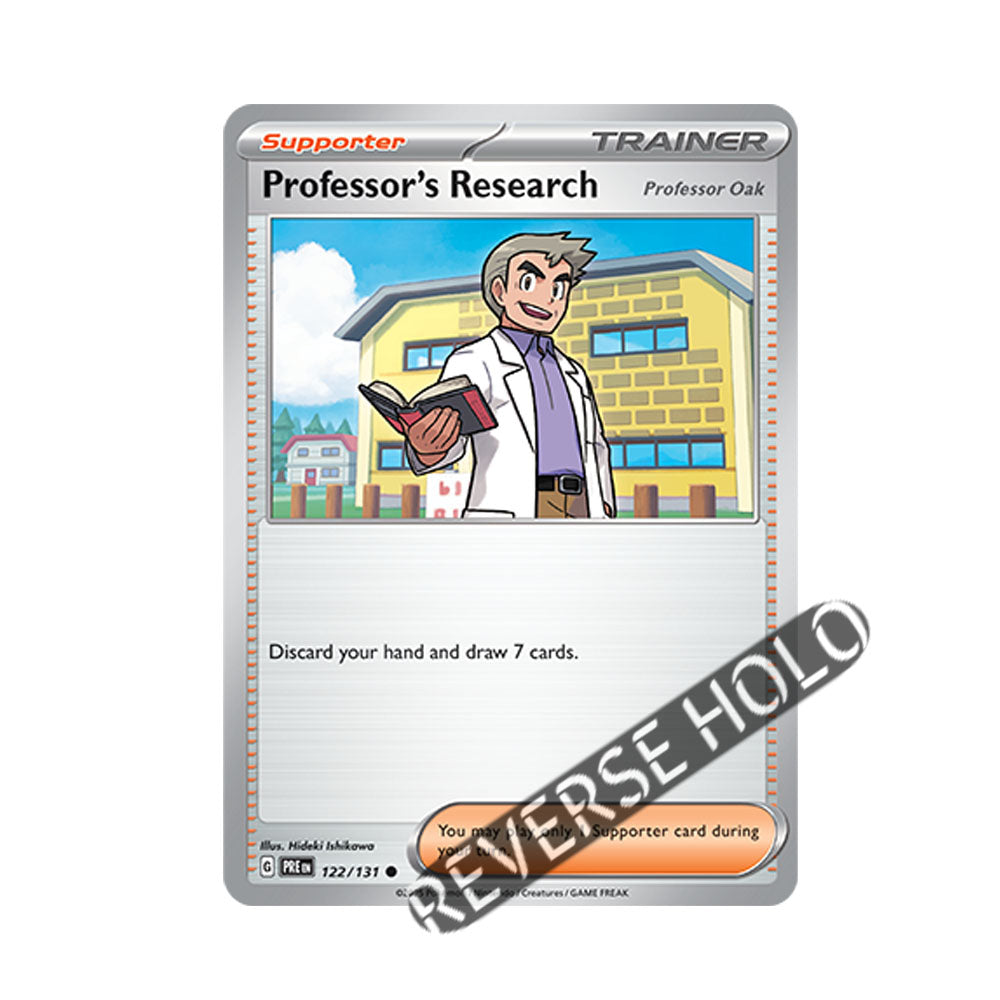 Professor's Research Reverse Holo 122/131 - Pokemon Cards ( English, Prismatic Evolutions, Reverse Holo, Singles )