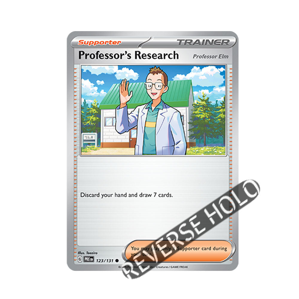 Professor's Research Reverse Holo 123/131 - Pokemon Cards ( English, Prismatic Evolutions, Reverse Holo, Singles )