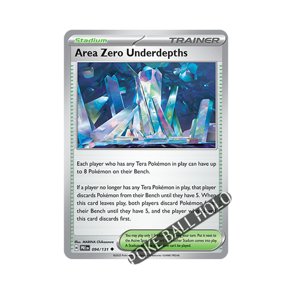Area Zero Underdepths Poke Ball Holo 094/131 - Pokemon Cards ( English, Poke Ball Holo, Prismatic Evolutions, Singles )