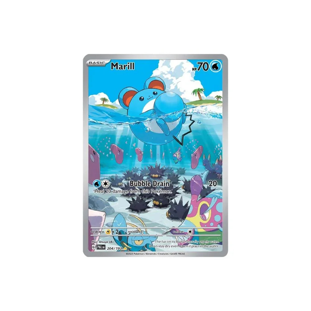 Marill 204/193 - Pokemon Cards ( English, Paldea Evolved, Rare, Singles )