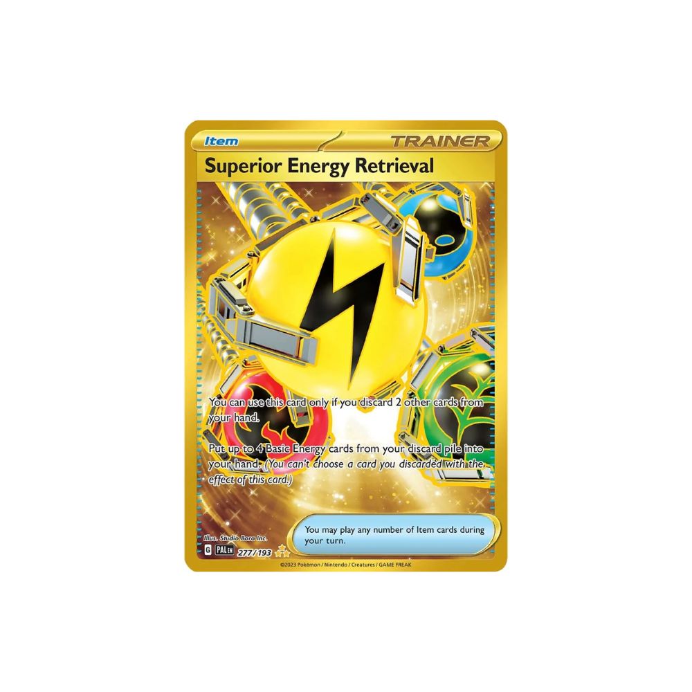 superior energy retrieval pokemon card Superior Energy Retrieval Gold 277/193