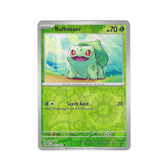 Bulbasaur Reverse Holo 001/165