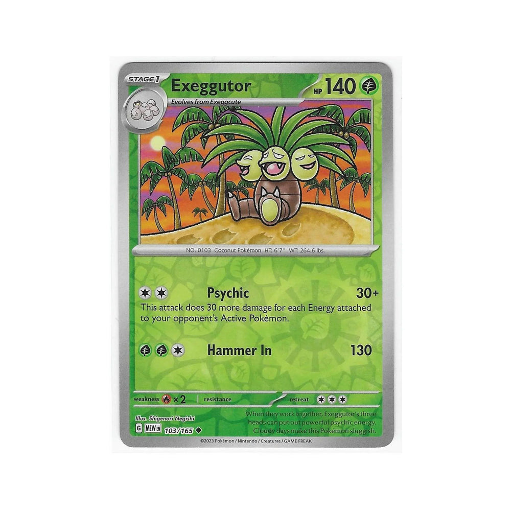 Exeggutor Reverse Holo 103/165