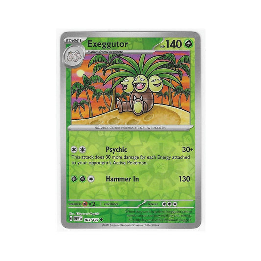 Exeggutor Reverse Holo 103/165