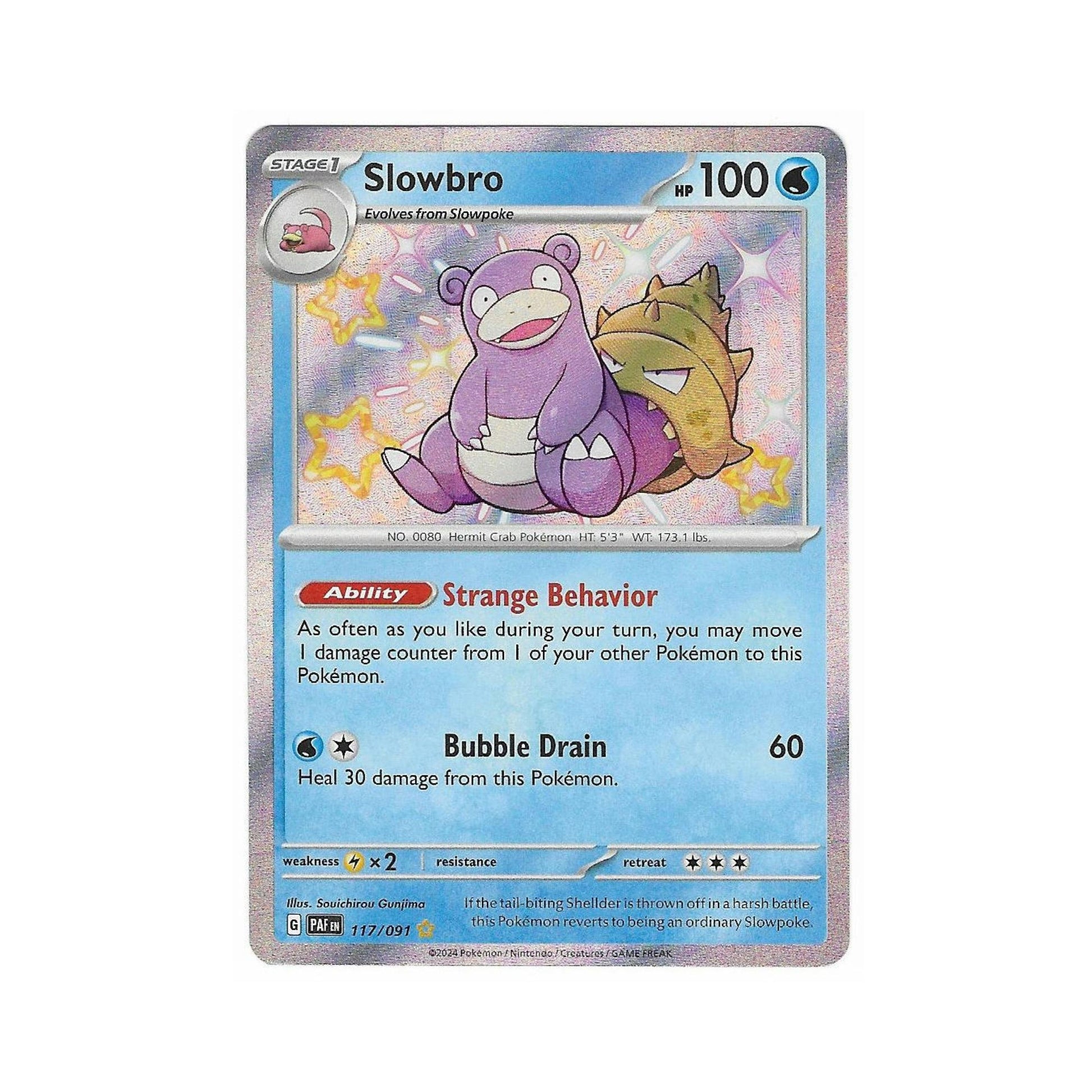 shiny slowbro pokemon card Shiny Slowbro 117/091
