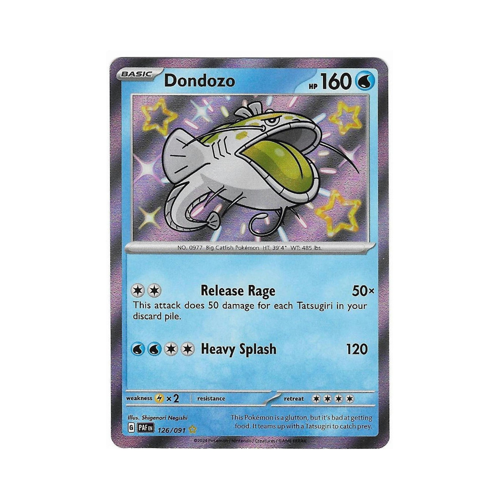 dondozo shiny pokemon card Shiny Dondozo 126/091