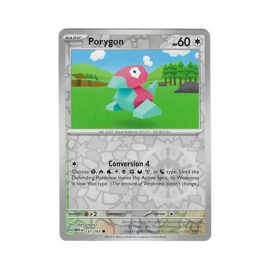 Porygon Reverse Holo 137/165