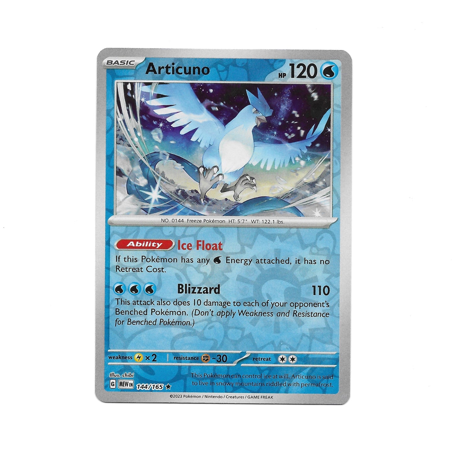 Articuno Reverse Holo 144/165