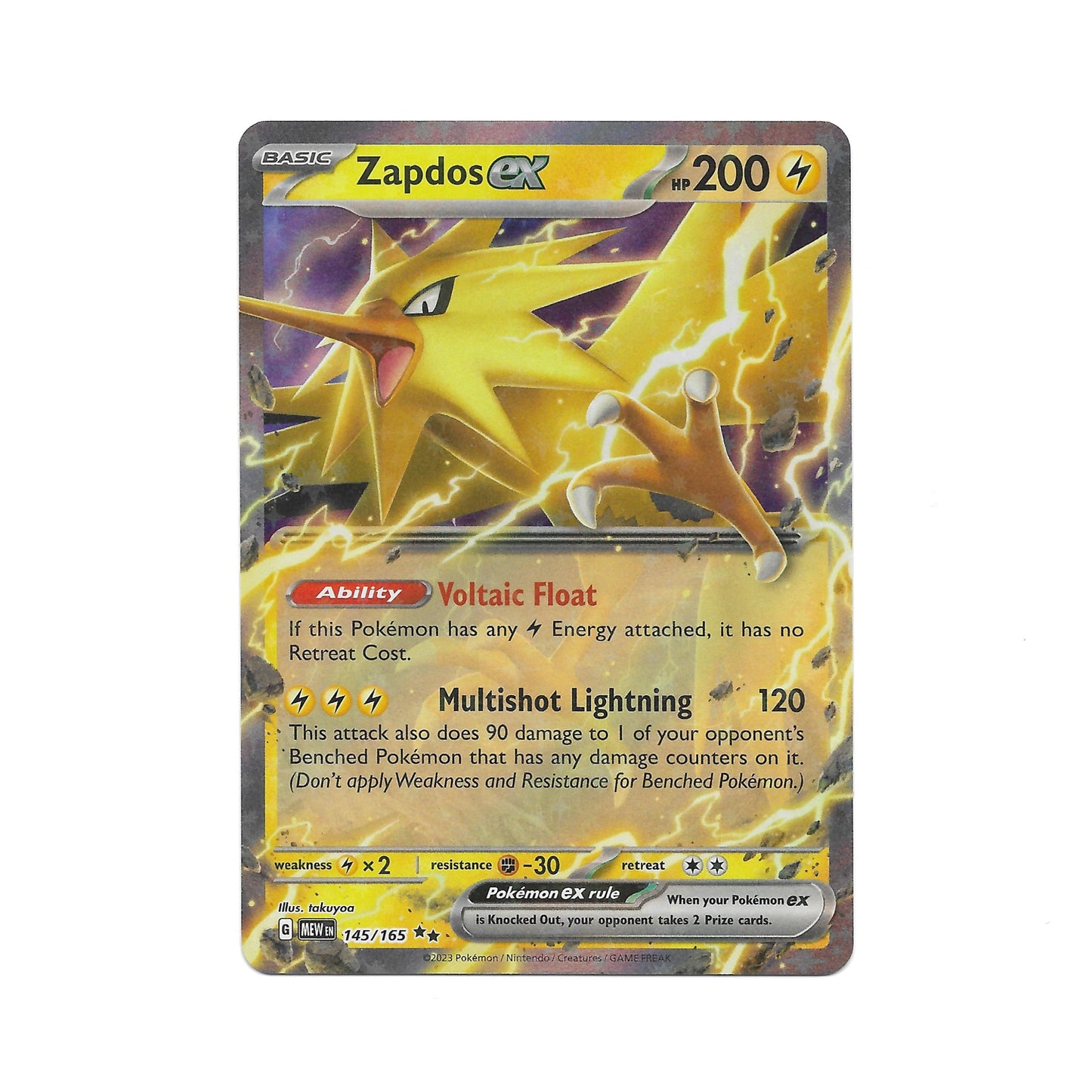 Zapdos ex 145/165