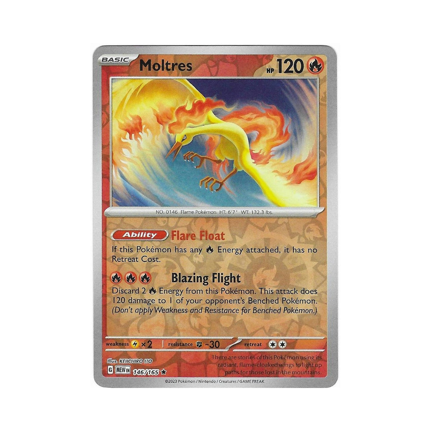 Moltres Reverse Holo 146/165