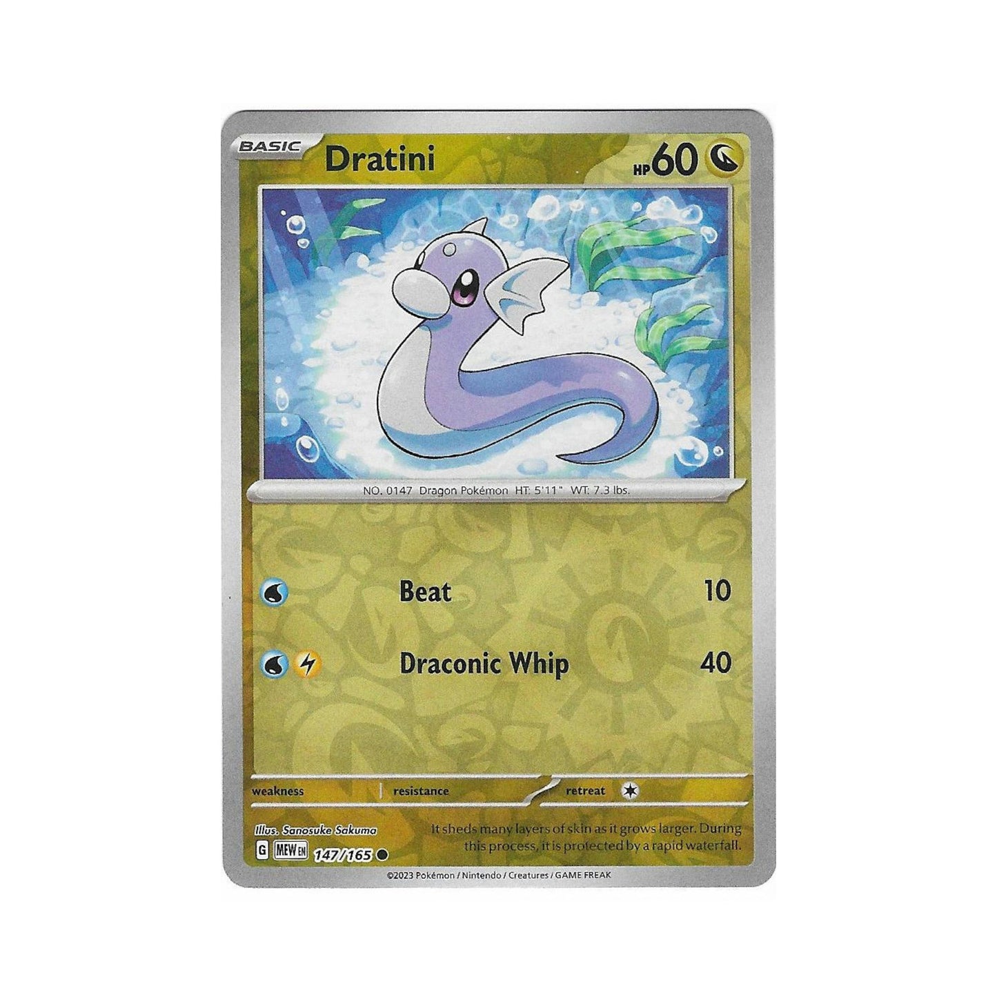 Dratini Reverse Holo 147/165