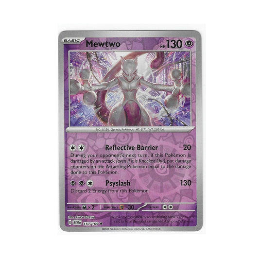 Mewtwo Reverse Holo 150/165