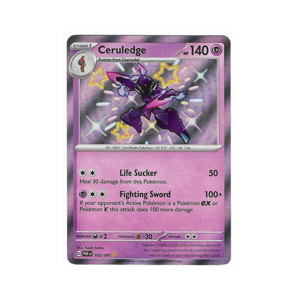ceruledge shiny pokemon card 162/091 Style:Small Chip qrlink perfect for serious collectors Mountain (0307) [Modern Horizons