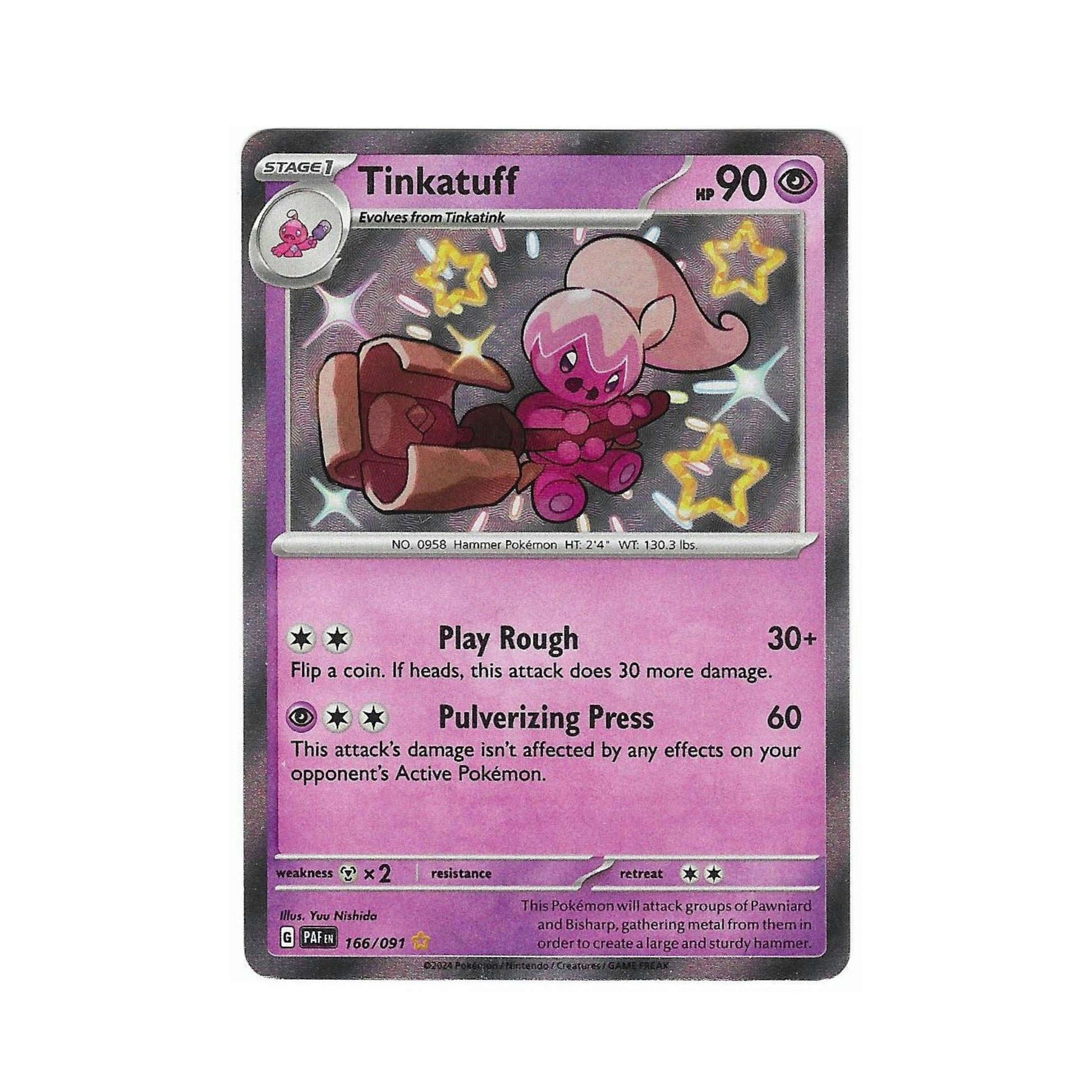 Shiny Tinkatuff 166/091 - Shop Pokemon Cards Mochi Pals Shiny Tinkatuff 166/091 - Shop Pokemon Cards Mochi Pals