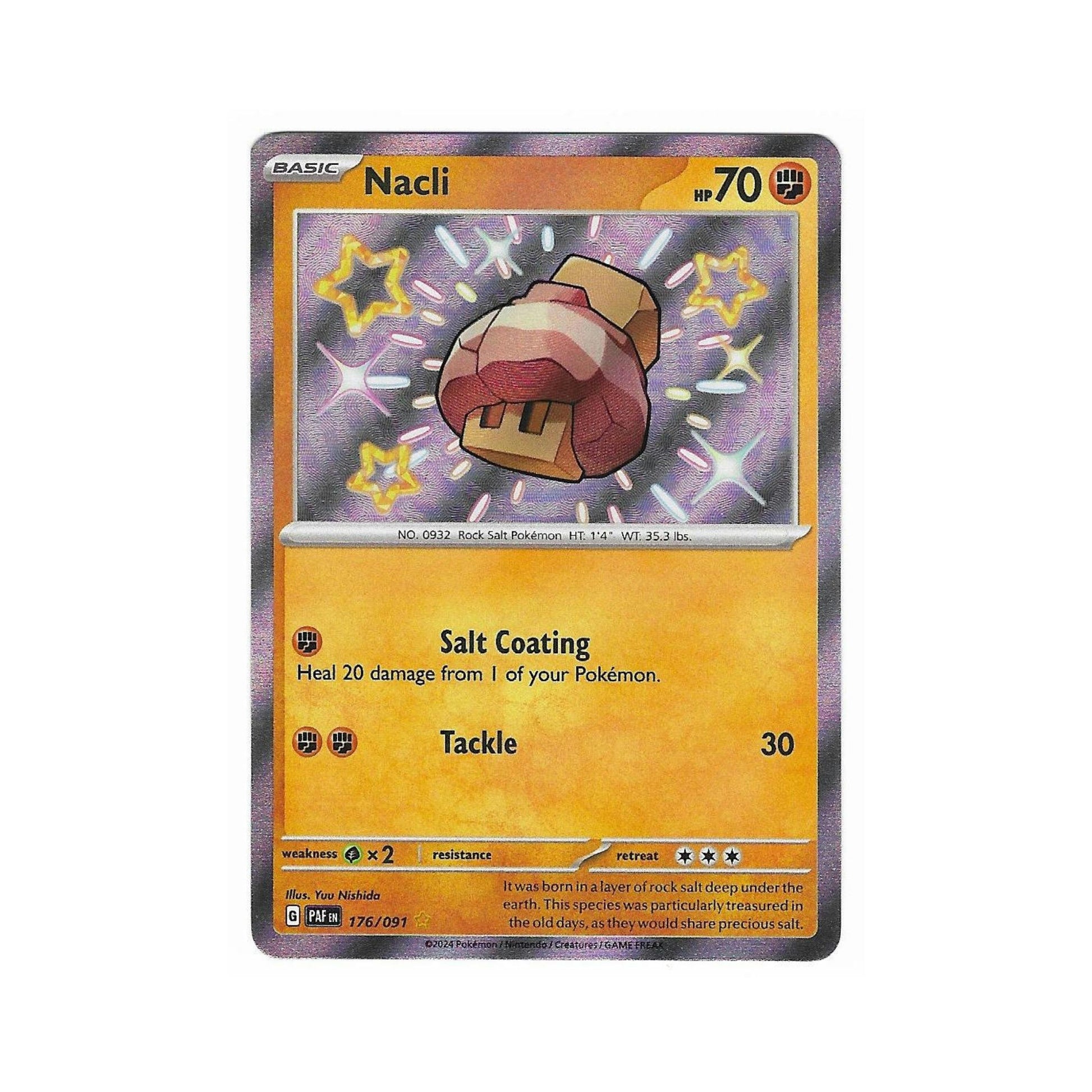 nacli pokemon card Shiny Nacli 176/091