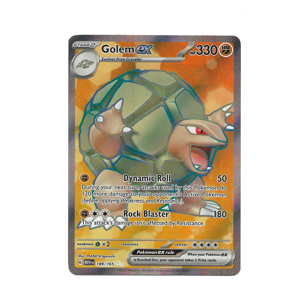 Golem ex 189/165 - Shop Pokemon Cards – Mochi Pals