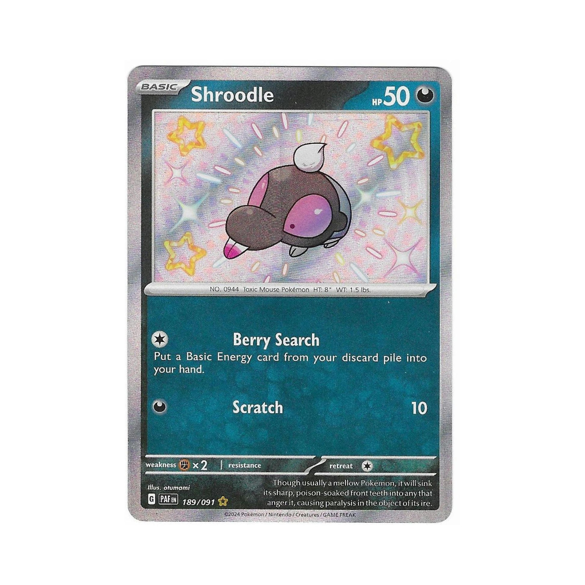 Shiny Shroodle 189/091 - Shop Pokemon Cards Mochi Pals Shiny Shroodle 189/091 - Shop Pokemon Cards Mochi Pals