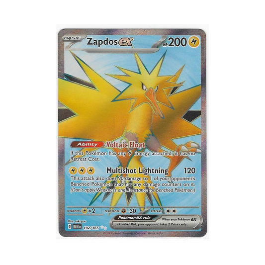 Zapdos ex 192/165