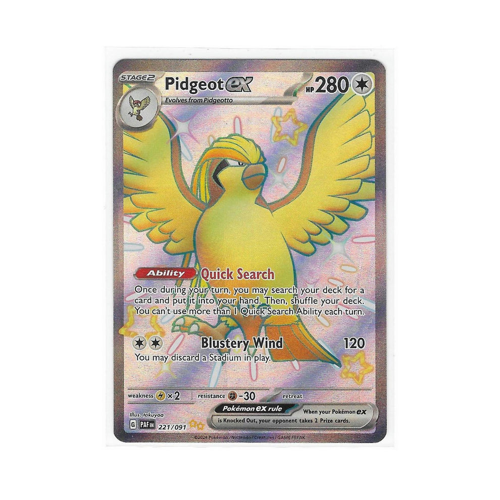 Carte Pokémon Roucarnage EX Shiny 221/091 / Destinées De Paldea EV4.5