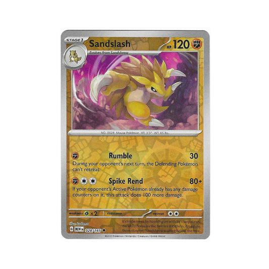 Sandslash Reverse Holo 028/165