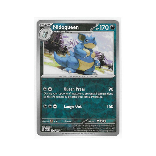 Nidoqueen Reverse Holo 031/165