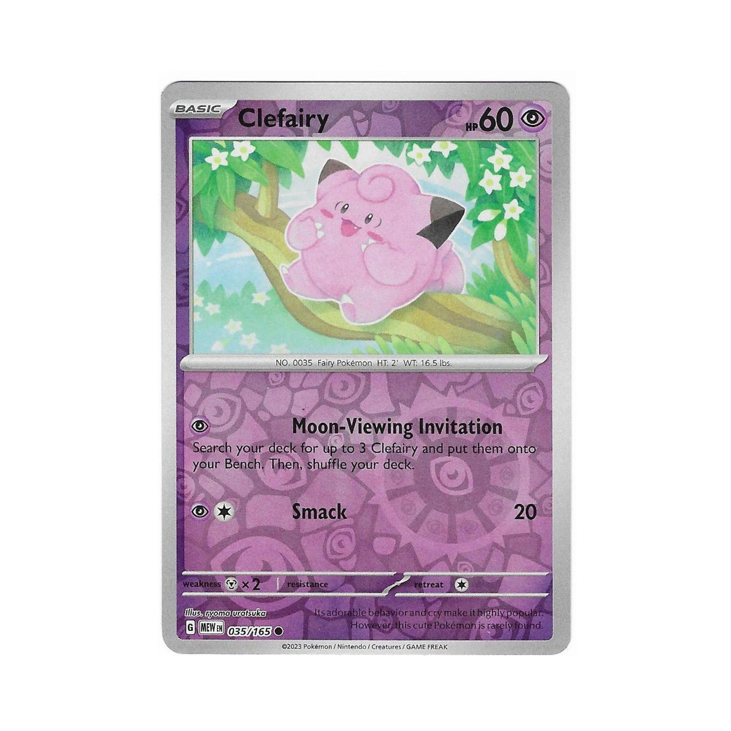 Clefairy Reverse Holo 035/165