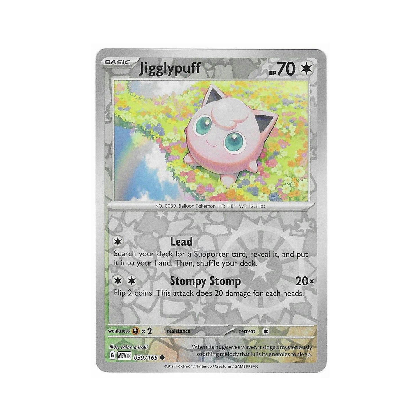 Jigglypuff Reverse Holo 039/165