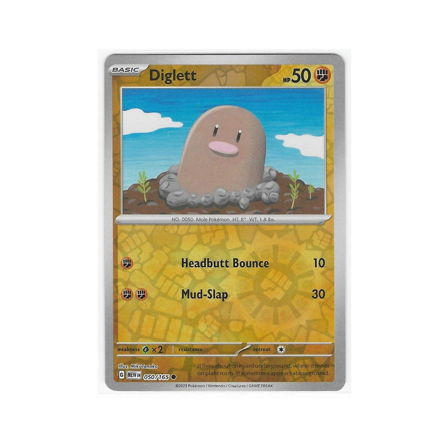 Diglett Reverse Holo 050/165