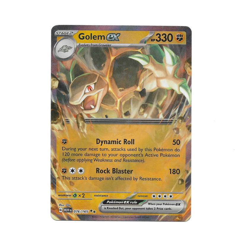 Golem ex 076/165 - Shop Pokemon Cards – Mochi Pals