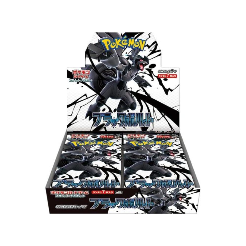 Japanese Pokemon Scarlet & Violet Black Bolt Standard Booster Box - SV11b