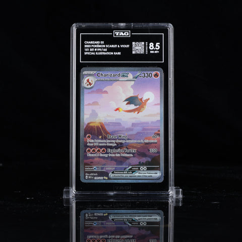 [TAG 8.5] CHARIZARD EX 2023 POKÉMON SCARLET & VIOLET 151 #199/165