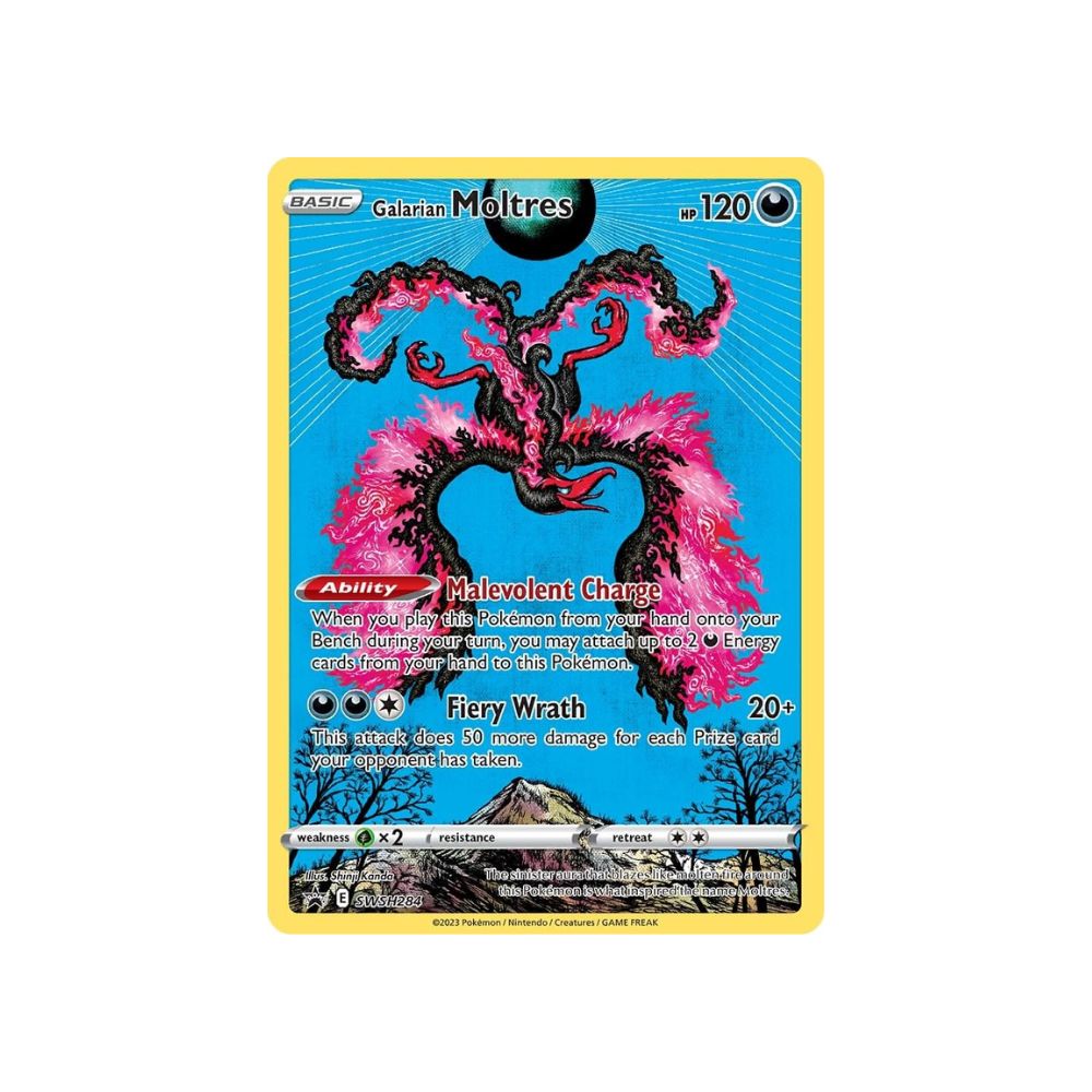 Galarian Moltres SWSH284 - Crown Zenith Promo