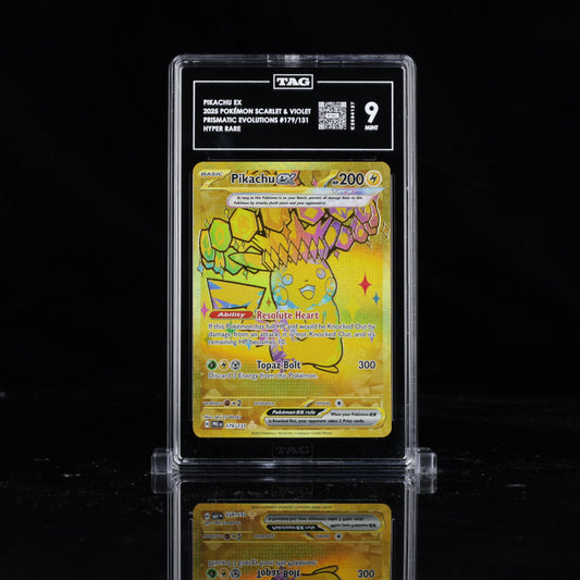 [TAG 9] PIKACHU EX 2025 POKÉMON SCARLET & VIOLET PRISMATIC EVOLUTIONS #179/131