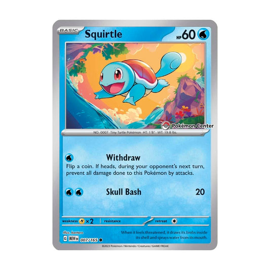 Squirtle 151 Pokemon Centre Stamped Promo