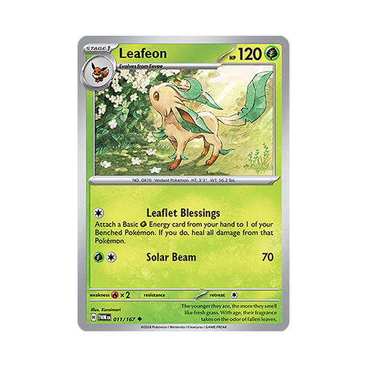 Leafeon Reverse Holo 011/167