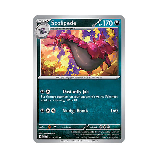 Scolipede Reverse Holo 117/167
