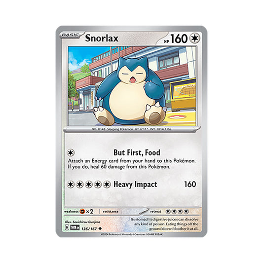 Snorlax Reverse Holo 136/167