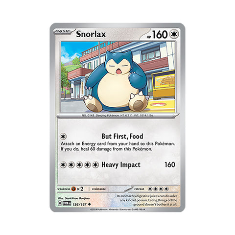 Snorlax Reverse Holo 136/167