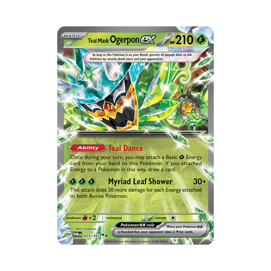 Teal Mask Ogerpon ex 025/167