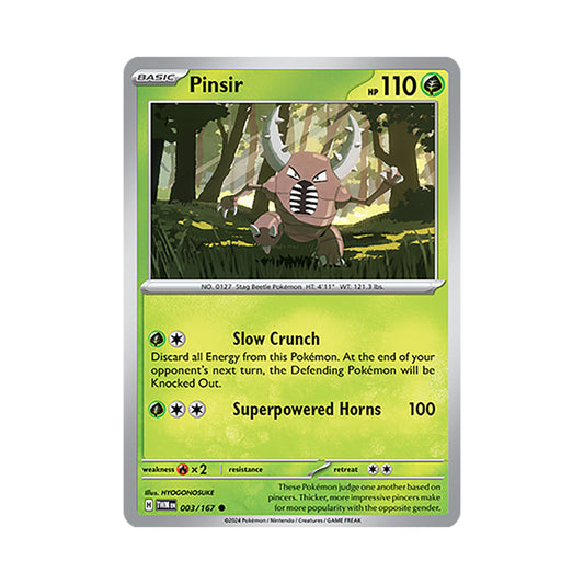 Pinsir Reverse Holo 003/167