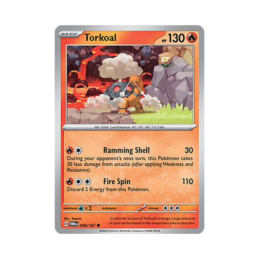 Torkoal Reverse Holo 030/167