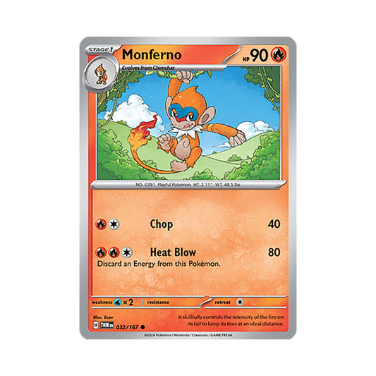 Monferno Reverse Holo 032/167
