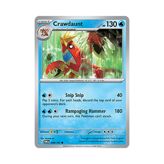 Crawdaunt Reverse Holo 048/167