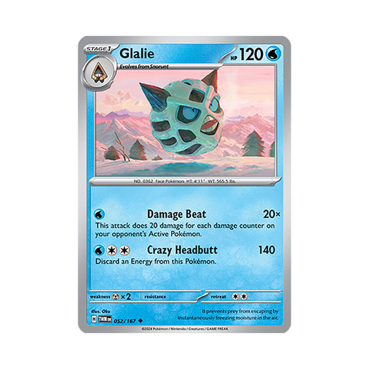 Glalie Reverse Holo 052/167