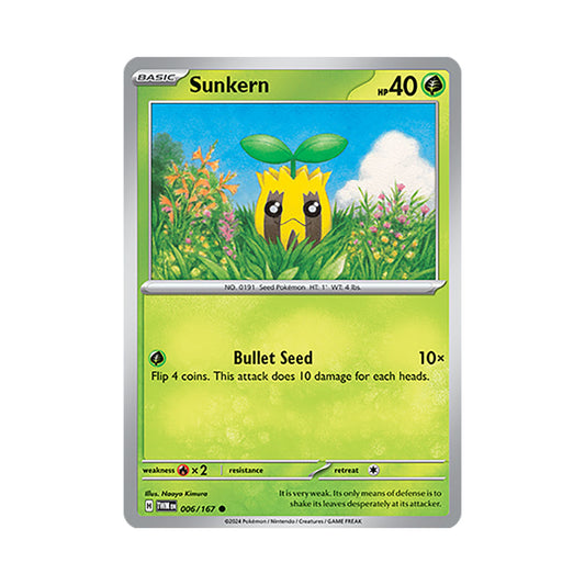 Sunkern Reverse Holo 006/167
