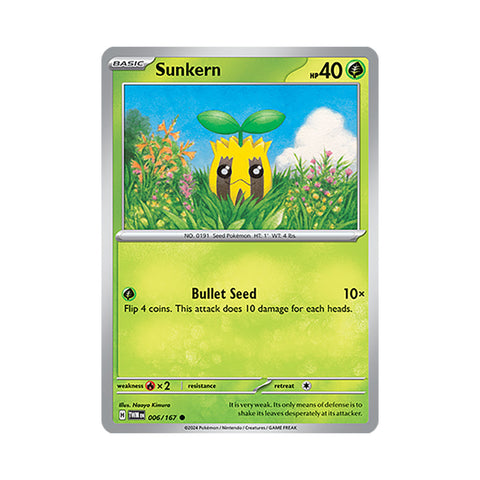 Sunkern Reverse Holo 006/167