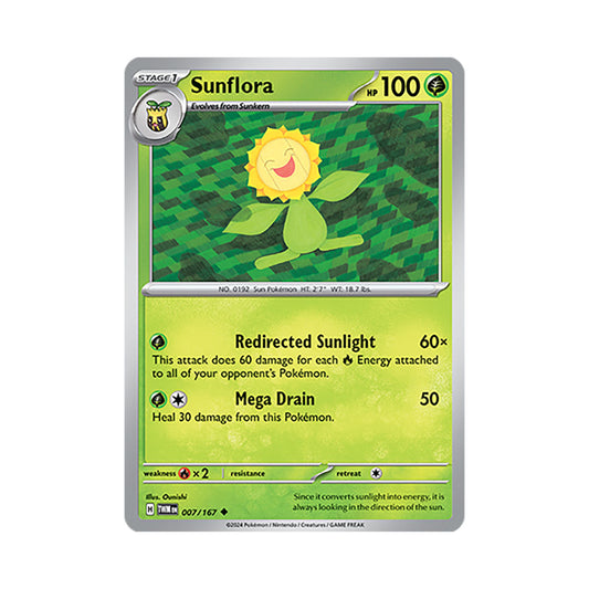 Sunflora Reverse Holo 007/167