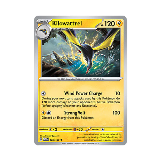 Kilowattrel Reverse Holo 076/167