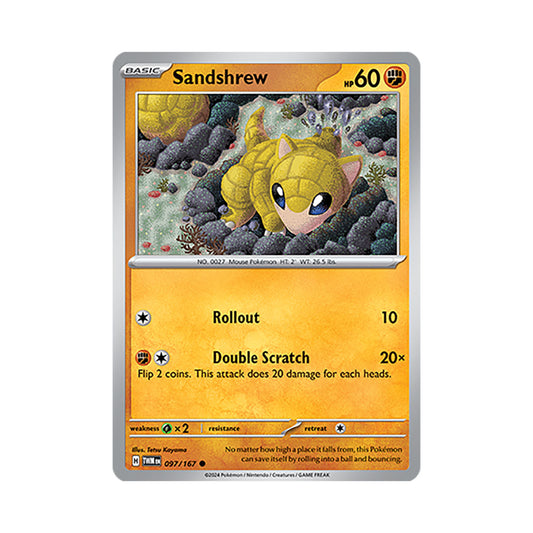 Sandshrew Reverse Holo 097/167