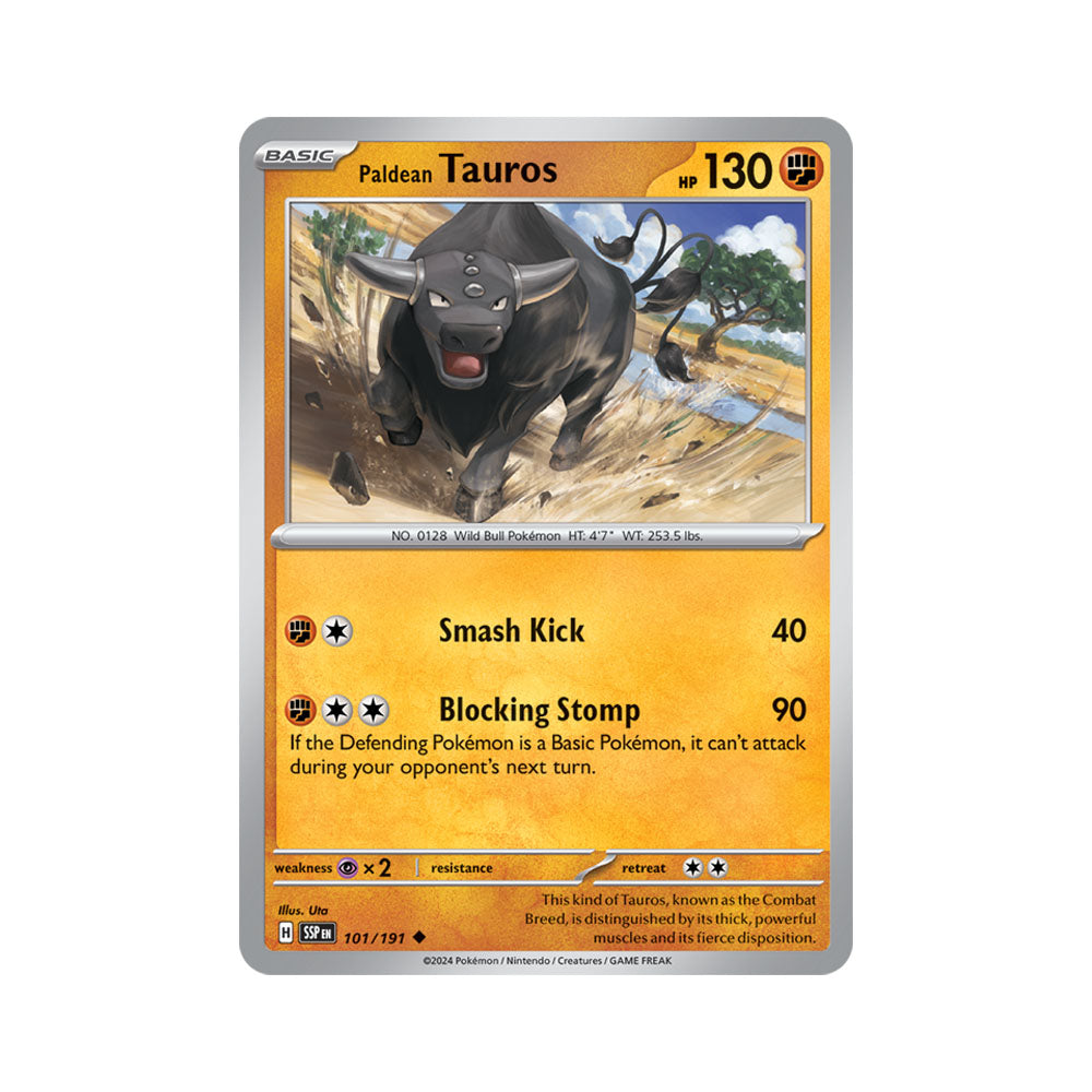 Paldean Tauros Reverse Holo 101/191